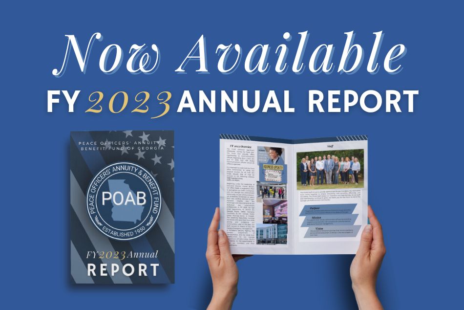 Image showing that the POAB Fiscal Year 2023 Annual Report is now available