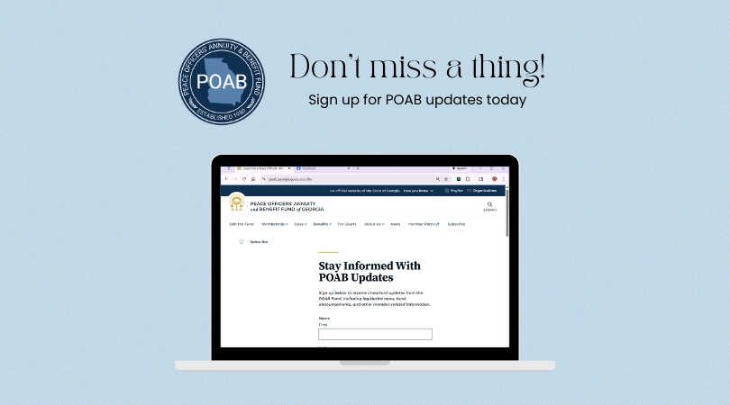 Sign up for POAB updates today